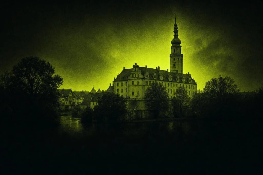 Barockschloss Delitzsch im Lime-Duotone – Werbeagentur Delitzsch